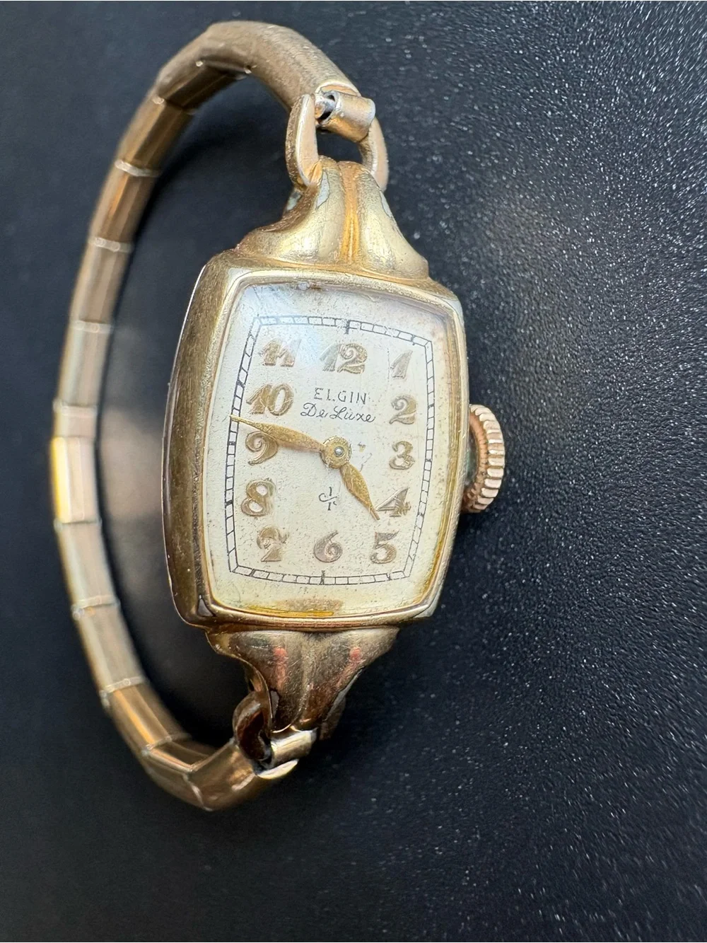 Elgin‎ Deluxe Women's Vintage Gold Filled Bracelet Watch